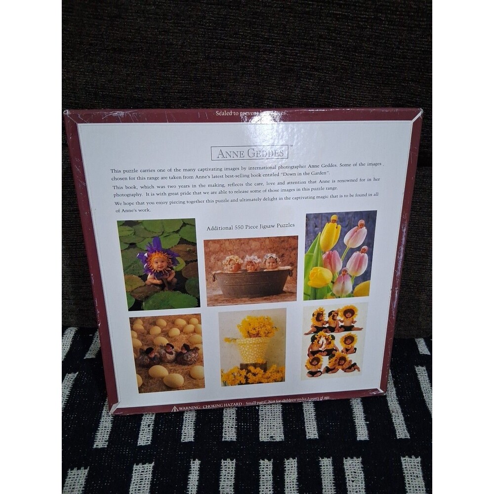 New Sealed Vintage Anne Geddes 550 Piece Washtub Babies Jigsaw Puzzle - Picture 4 of 5